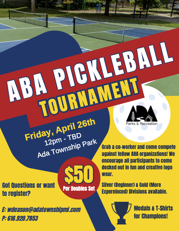 ABA Pickleball Tournament Flyer