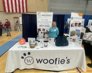 Woofie's booth at Community Expo