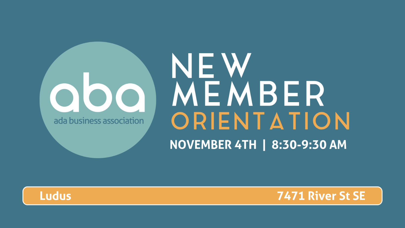 New Member Orientation Nov