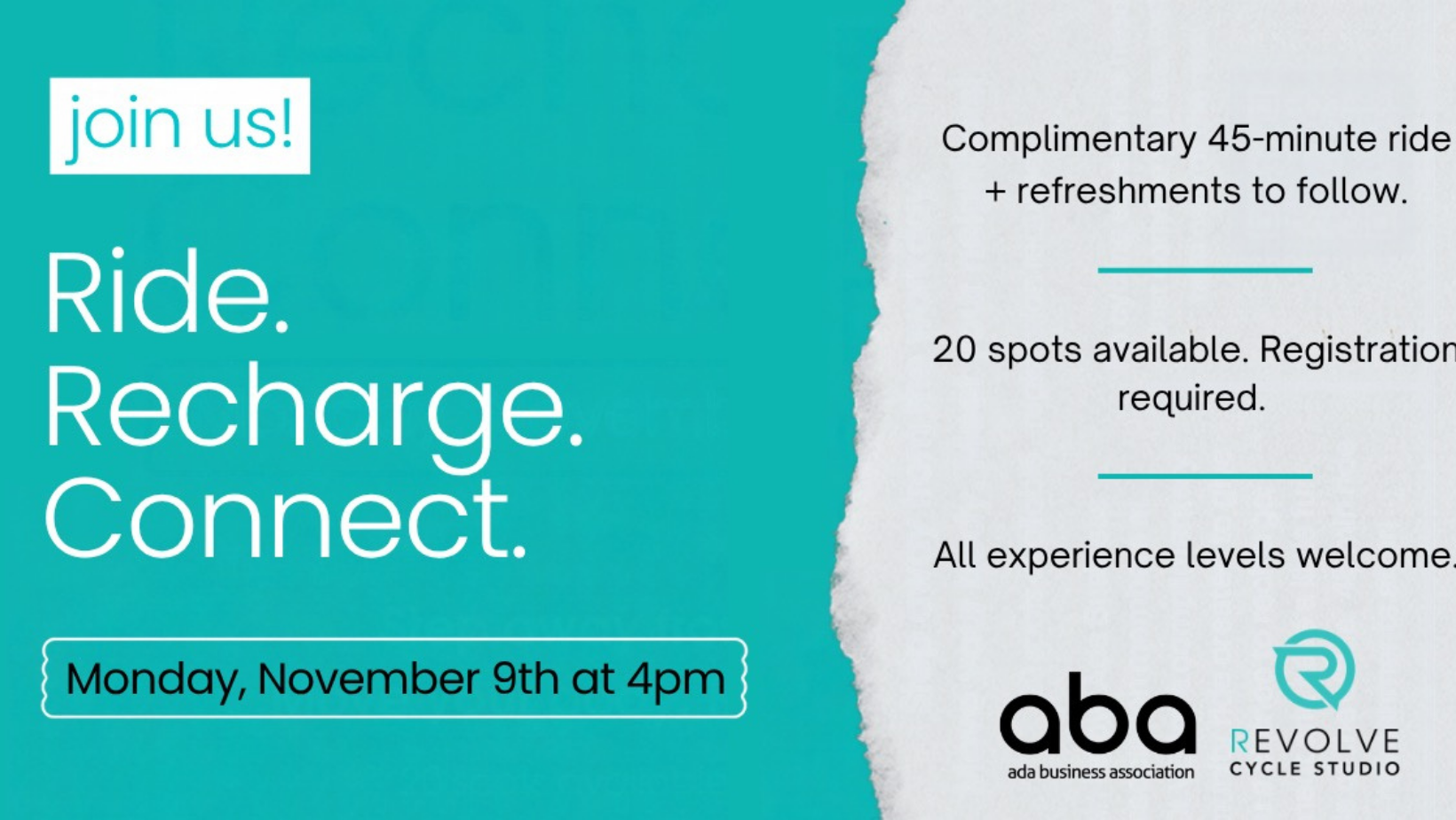 ABA Community Ride at REVOLVE CYCLE STUDIO