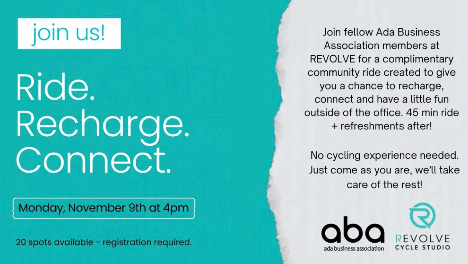 ABA Member Community Ride at Revolve Cycle Studio
